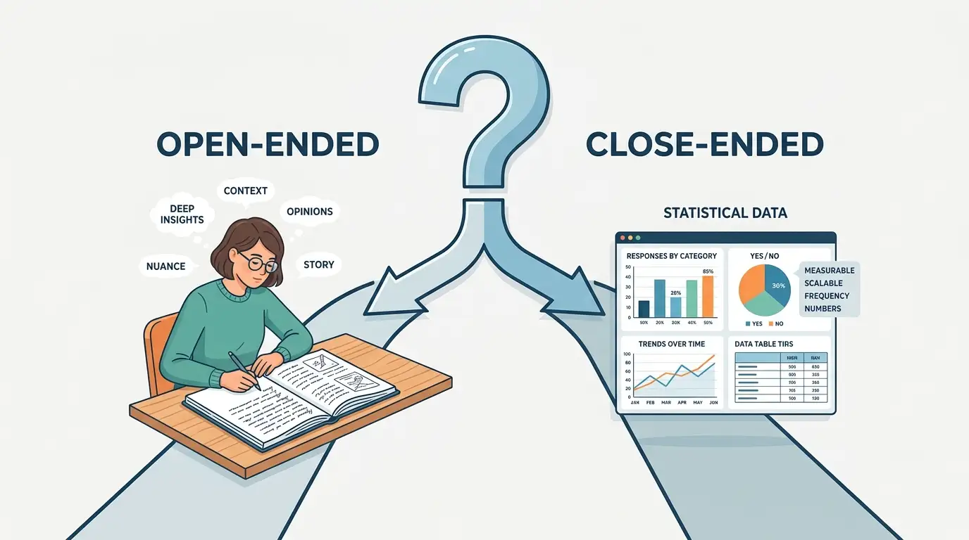 Open-Ended vs. Close-Ended Questions: What’s the Difference?