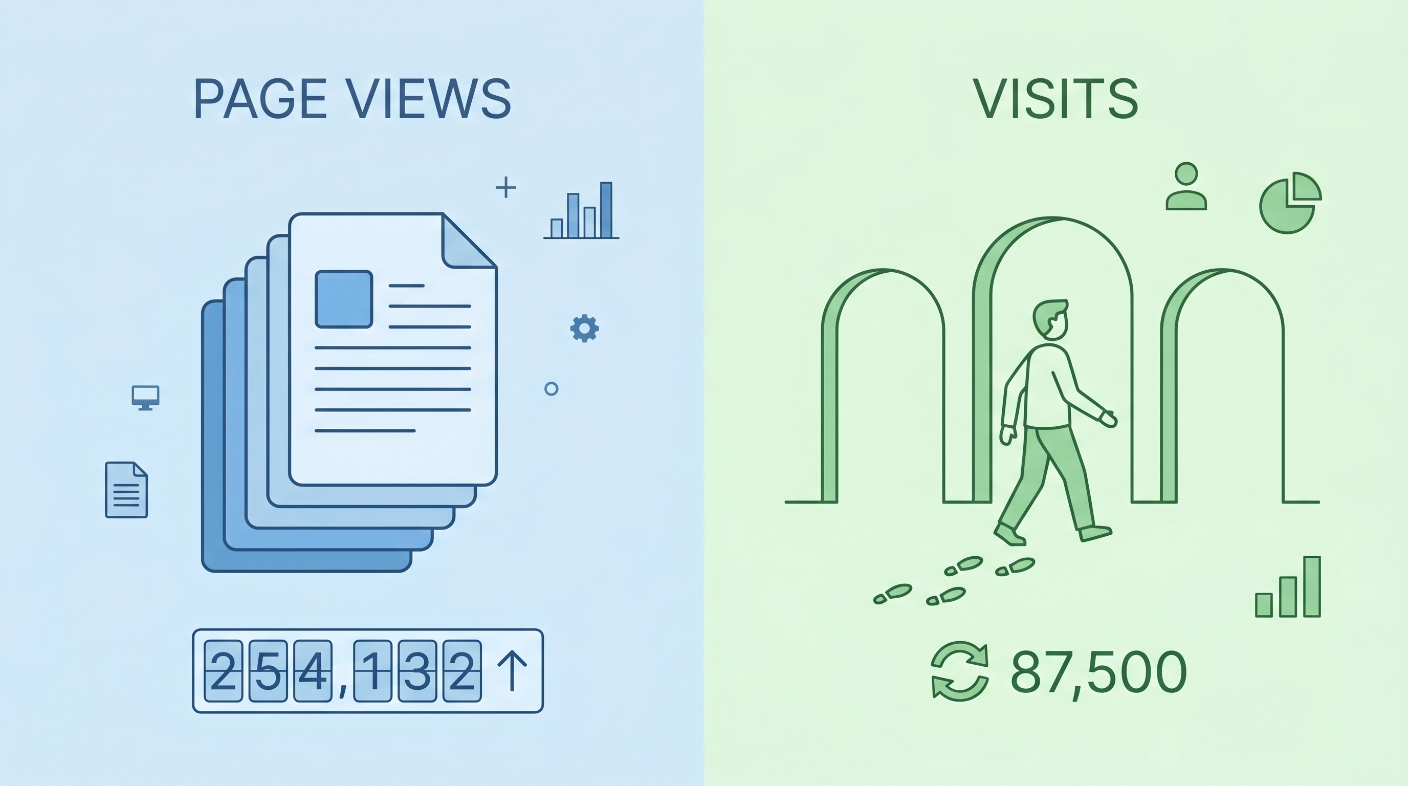 Page Views vs. Visits: What’s the Difference?