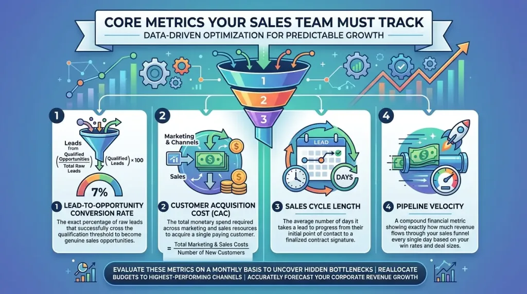 Core Metrics Your Sales Team Must Track