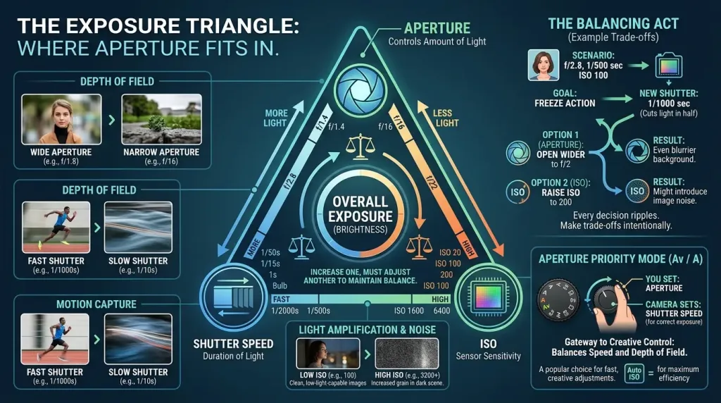 The Exposure Triangle: Where Aperture Fits In