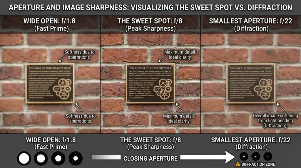 Aperture and Image Sharpness: The Sweet Spot and Diffraction