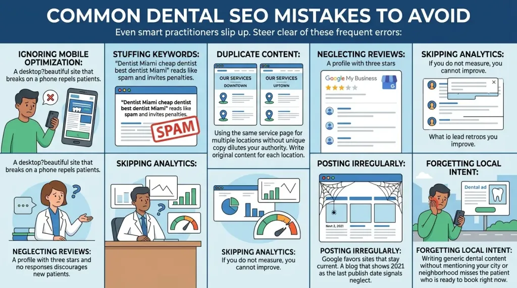 Common Dental SEO Mistakes to Avoid
