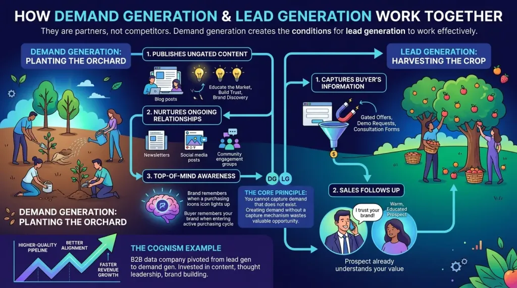 How Demand Generation and Lead Generation Work Together