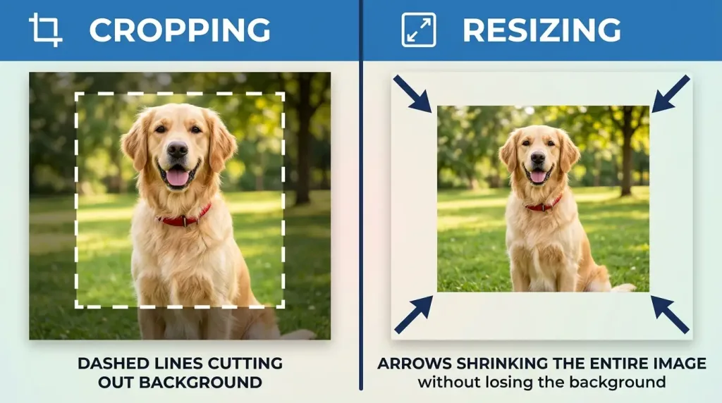 Preparing Your Image: Cropping vs. Resizing