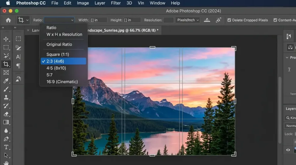 How to Crop a Photo to an Exact 4x6 Aspect Ratio