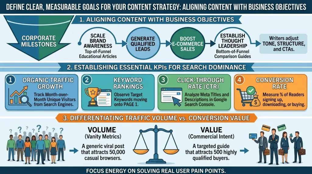 Define Clear, Measurable Goals for Your Content Strategy