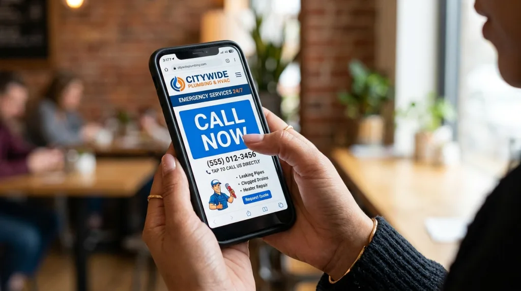 Fast loading mobile optimized website for local business